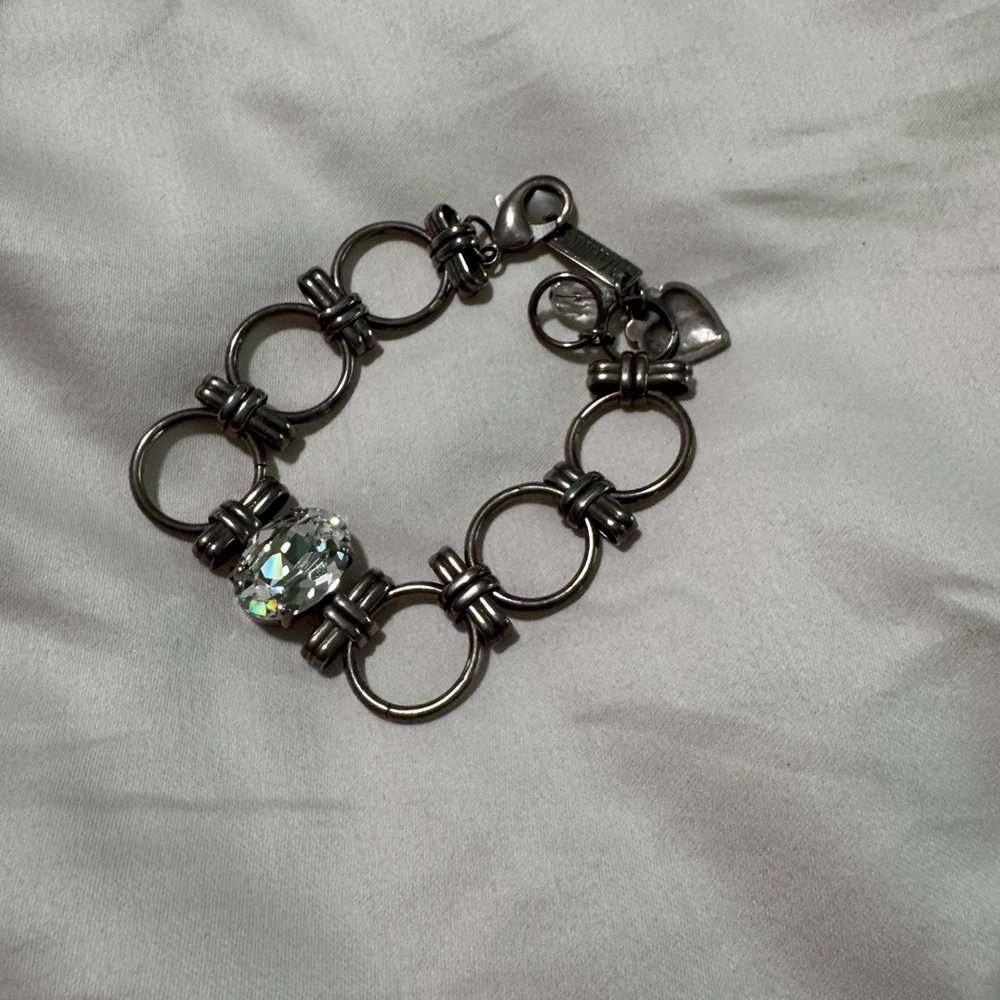 Mariana Silver Bracelet with Crystal Accent